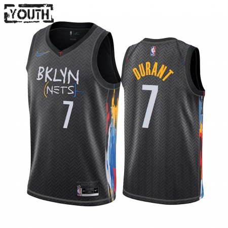Kinder NBA Brooklyn Nets Trikot Keven Durant 7 2020-21 City Edition Swingman